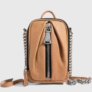 Aimee Kestenberg Tamitha Leather Phone Crossbody RFID Tan Bag